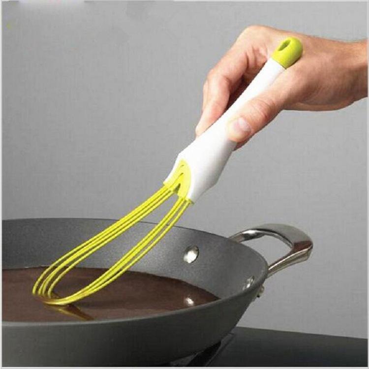 Rotating Manual Egg Beater Plastic Multifunctional Mixer Baking Tool