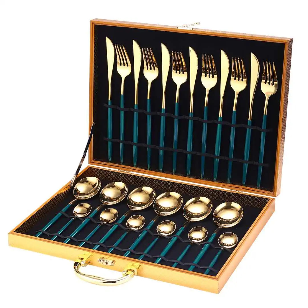 24 Pieces Luxury Cutlery Set And Box