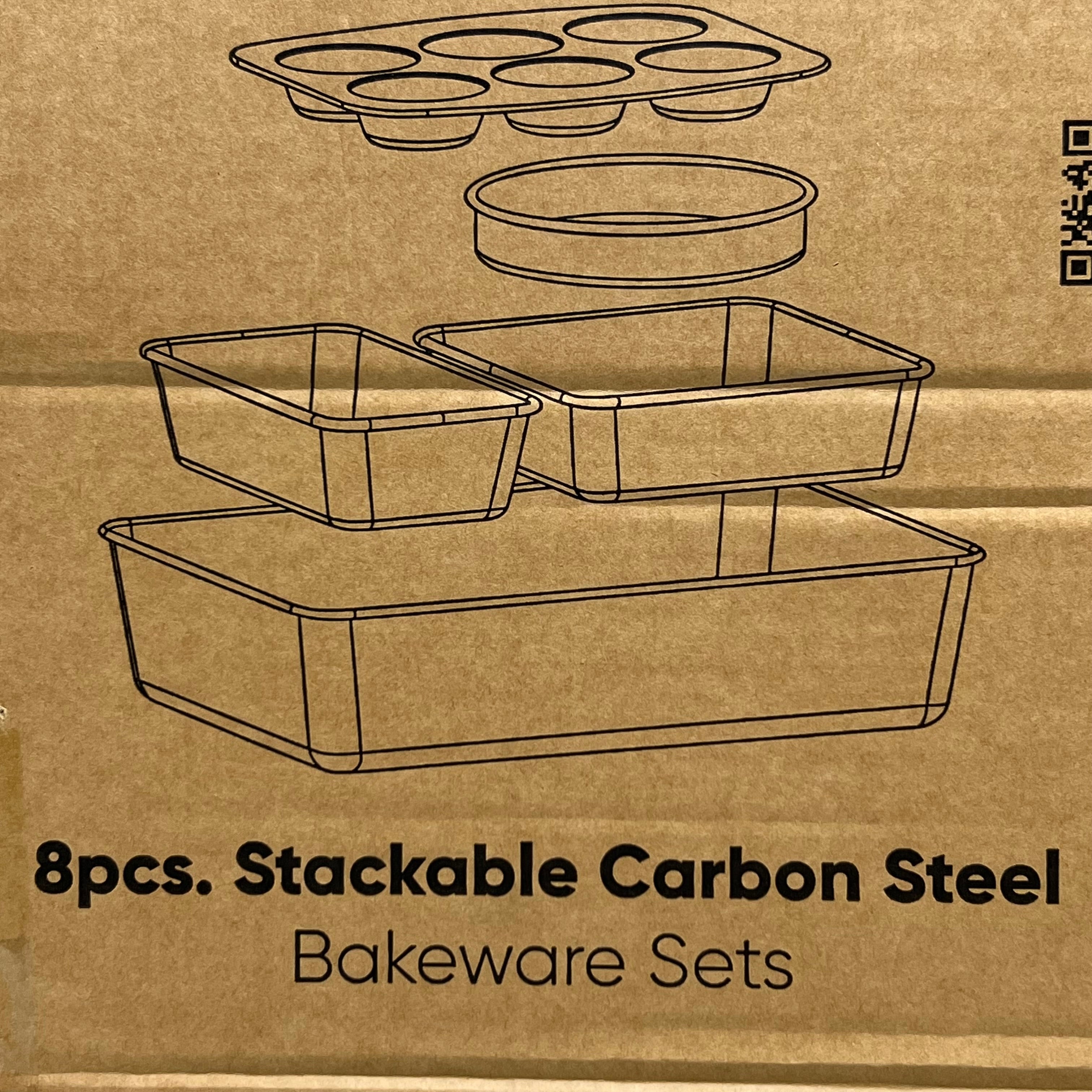 8-Piece Nonstick Stackable Bakeware Set Sz 11" W x 16" L NCBKSTK9