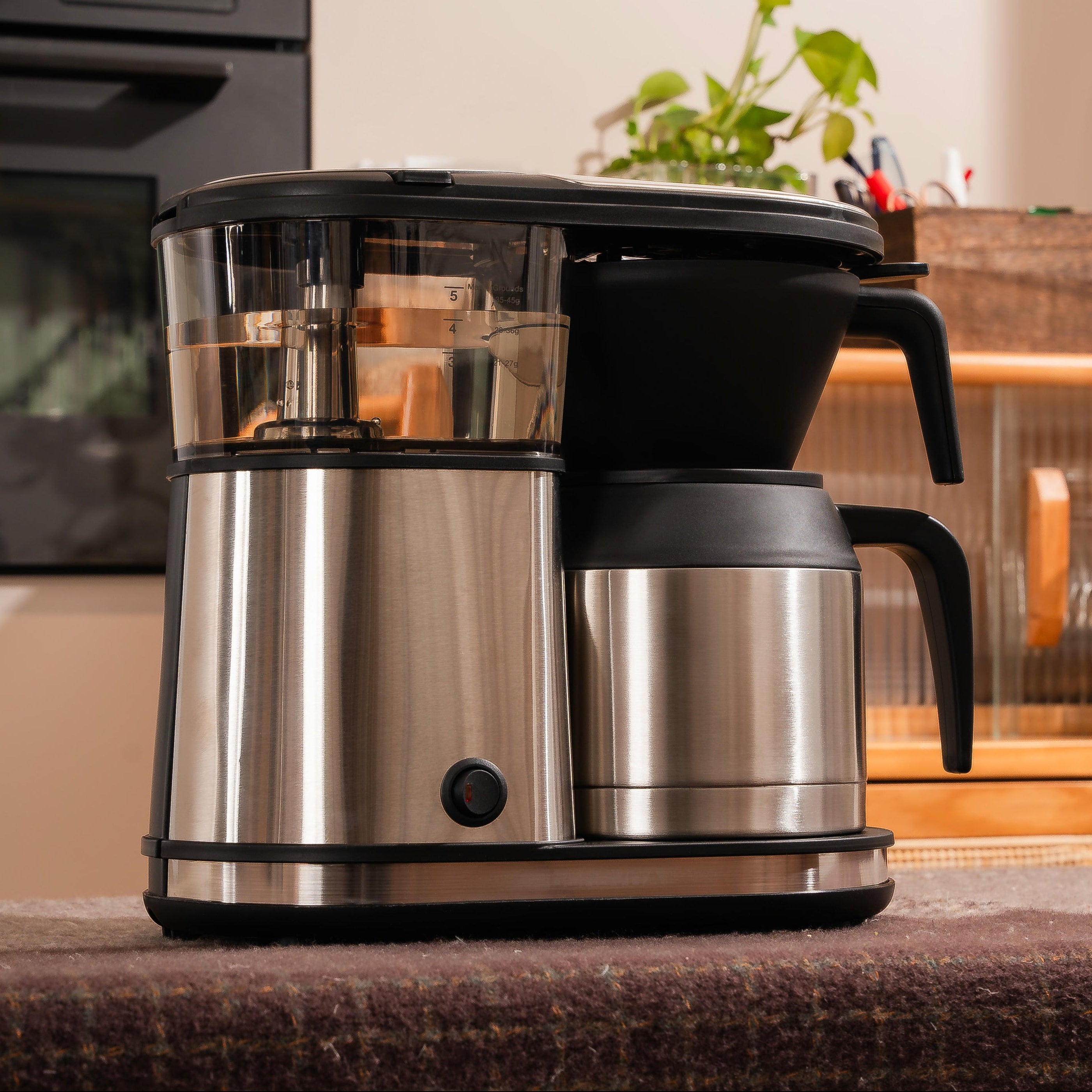 5 Cup Thermal Coffee Maker Compact Elegant BPA Free Brewer