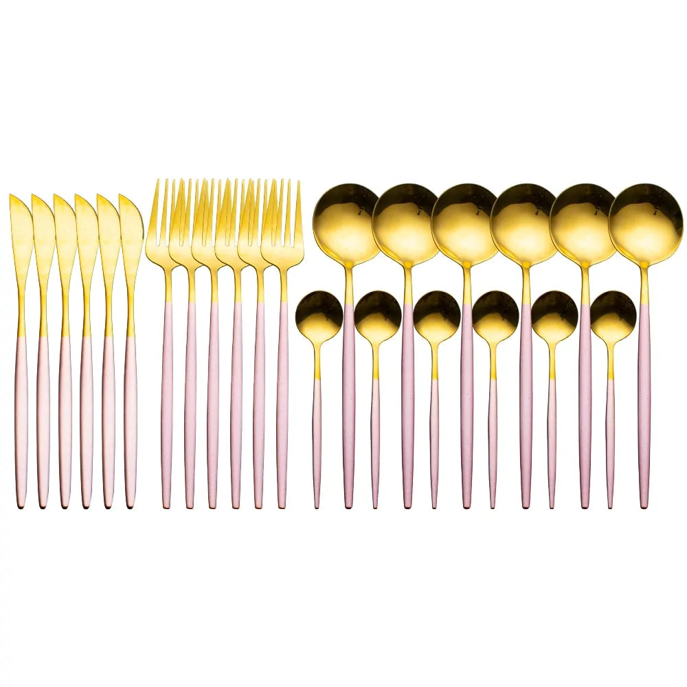 24 Pieces Luxury Cutlery Set And Box