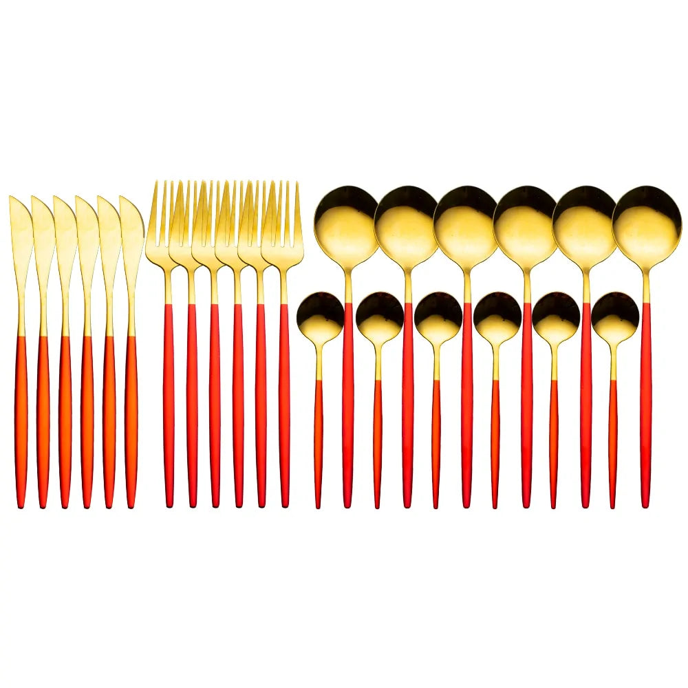 24 Pieces Luxury Cutlery Set And Box