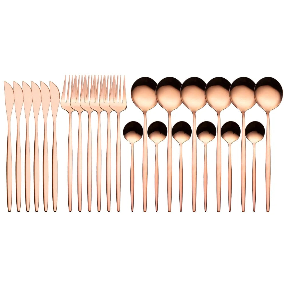 24 Pieces Luxury Cutlery Set And Box