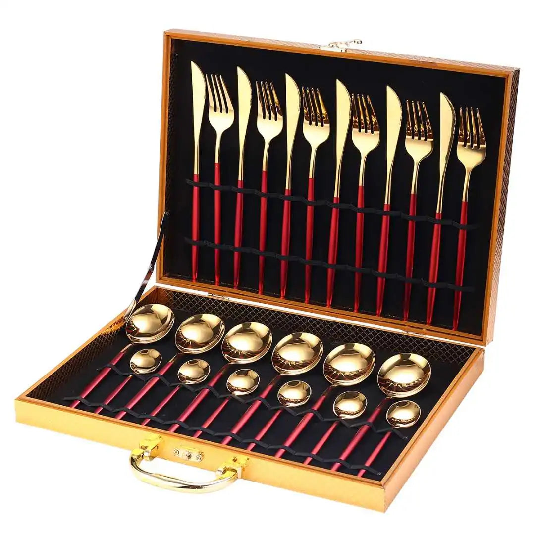 24 Pieces Luxury Cutlery Set And Box