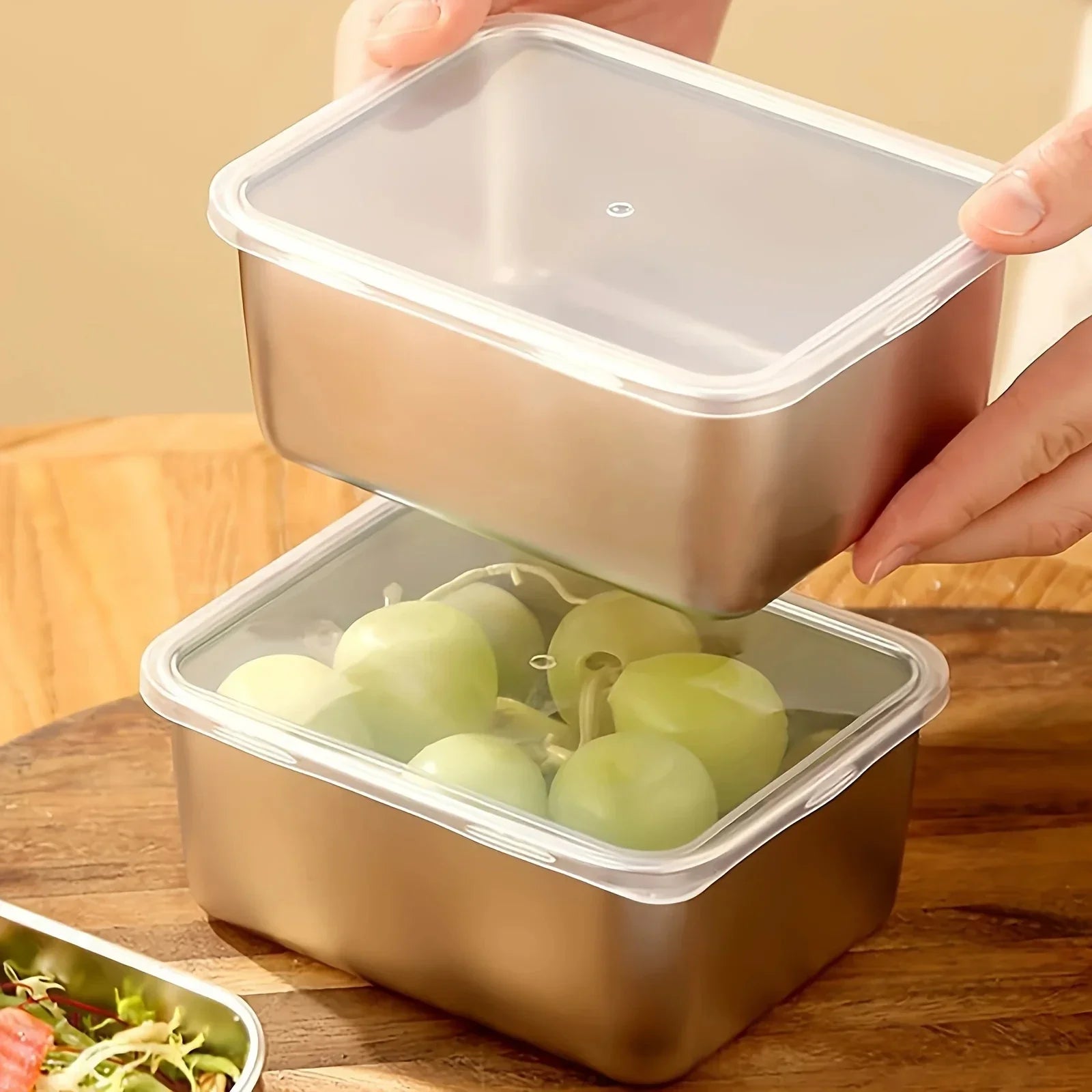 Eco Friendly Stainless Steel Food Storage Set Leakproof Reusable