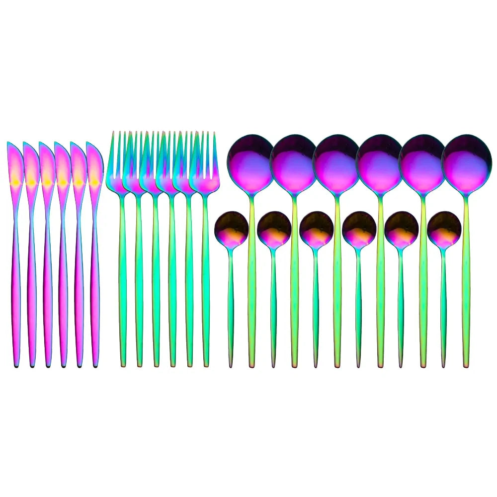 24 Pieces Luxury Cutlery Set And Box