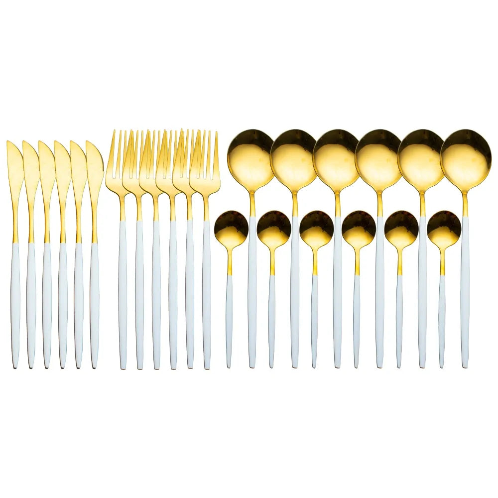 24 Pieces Luxury Cutlery Set And Box