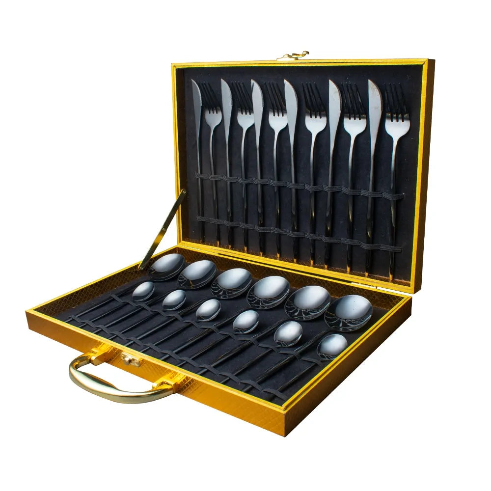 24 Pieces Luxury Cutlery Set And Box
