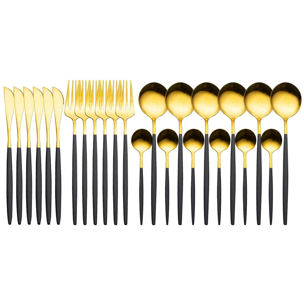 24 Pieces Luxury Cutlery Set And Box