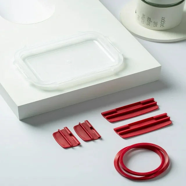5 Pack Stackable Airtight Food Storage Containers with Snap Lock