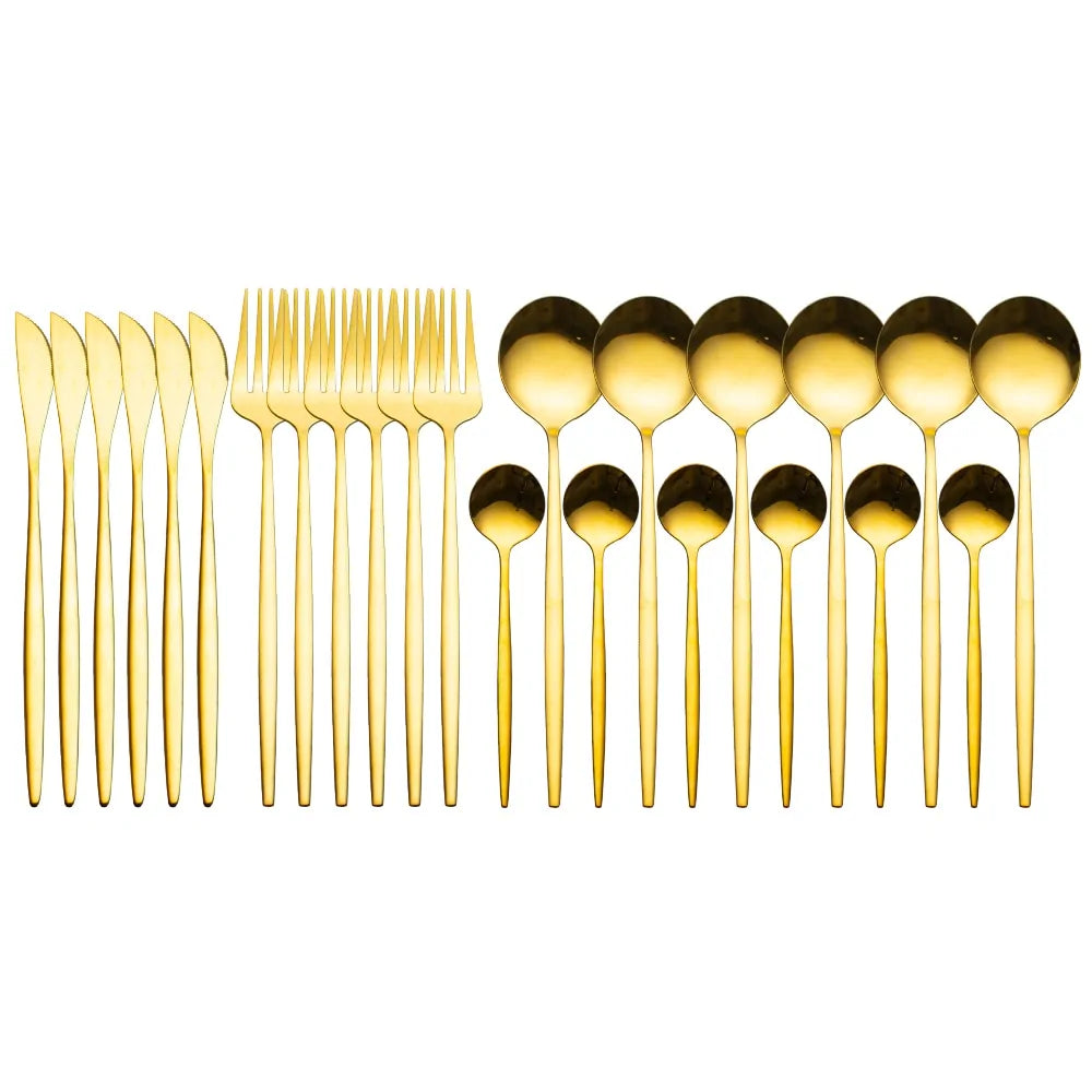 24 Pieces Luxury Cutlery Set And Box