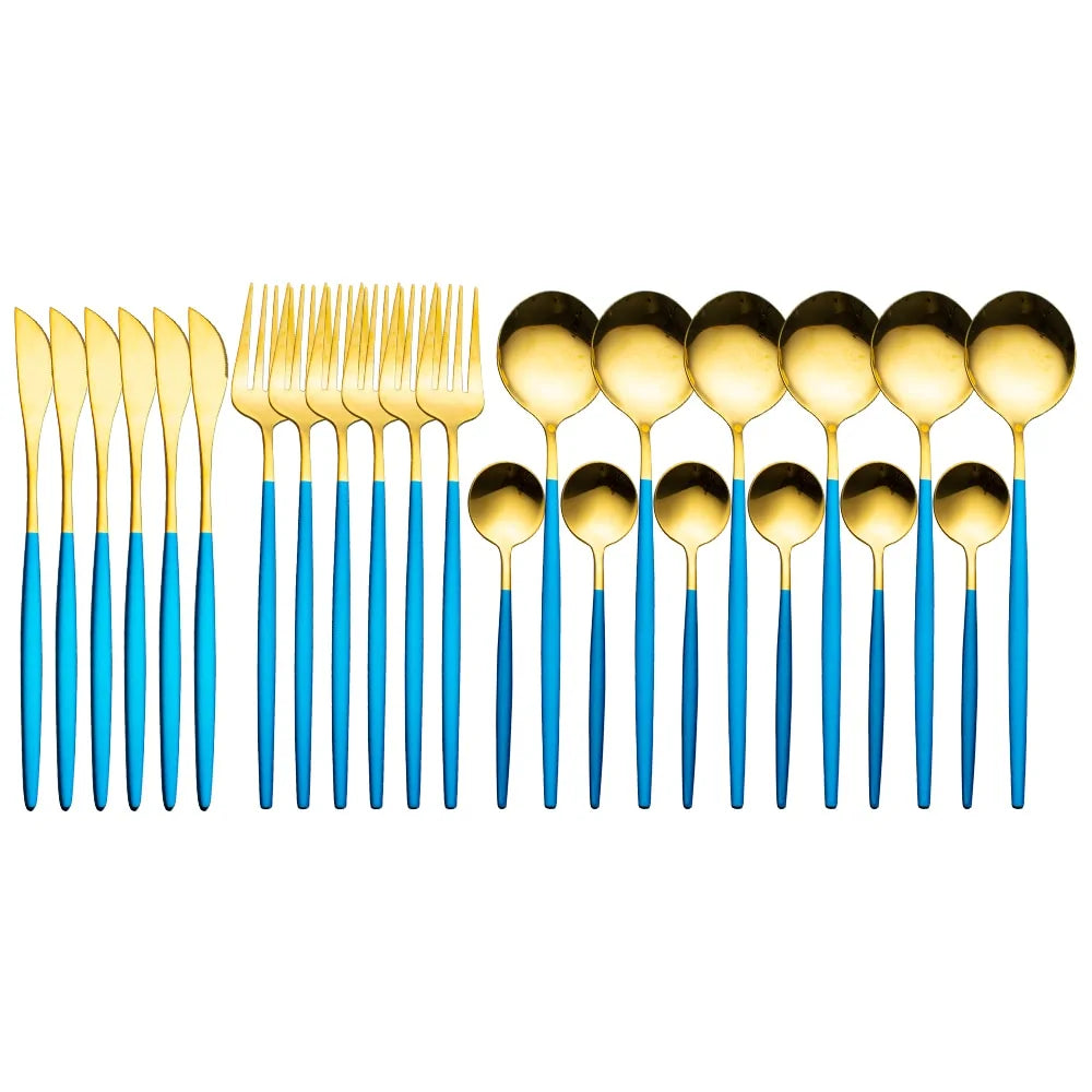 24 Pieces Luxury Cutlery Set And Box