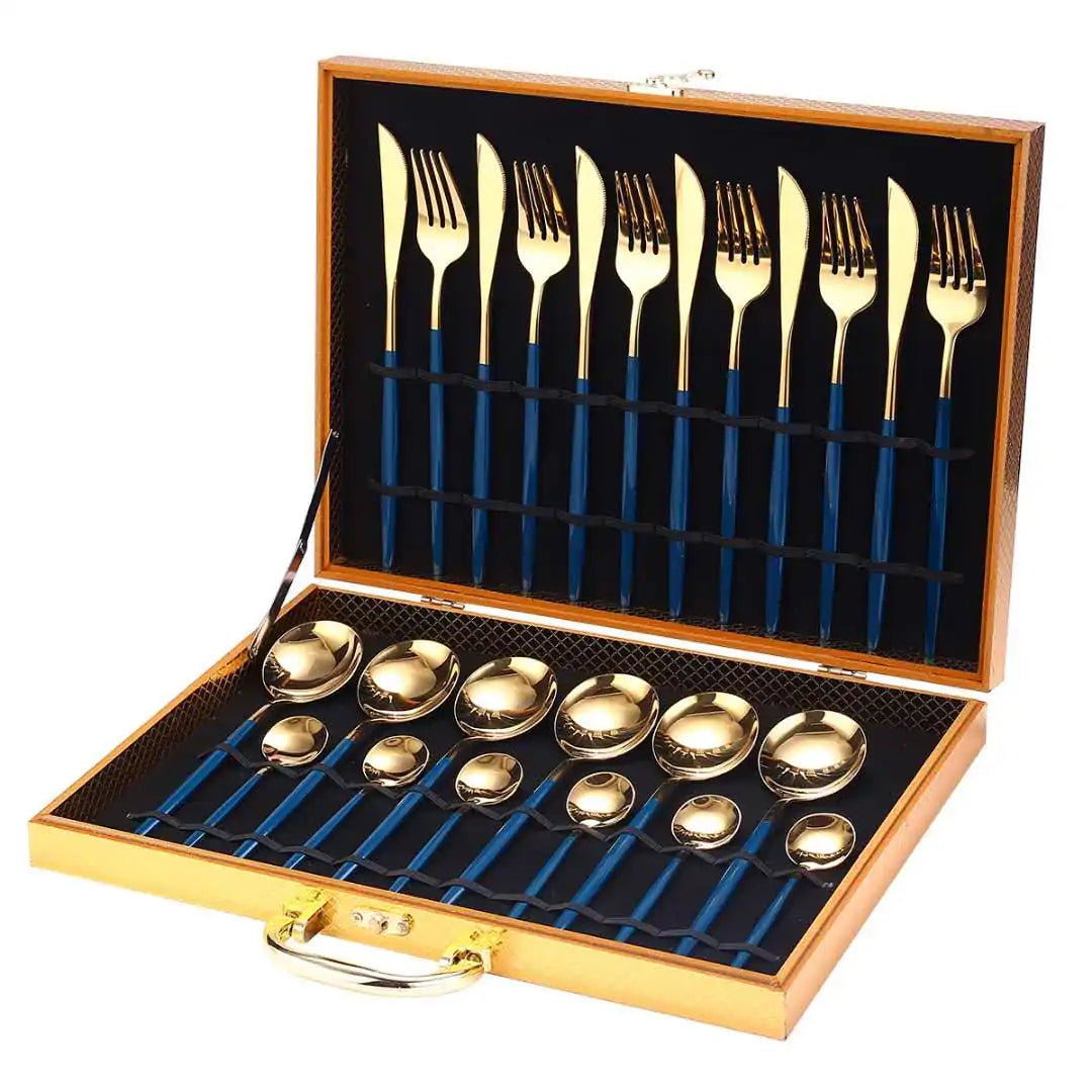 24 Pieces Luxury Cutlery Set And Box