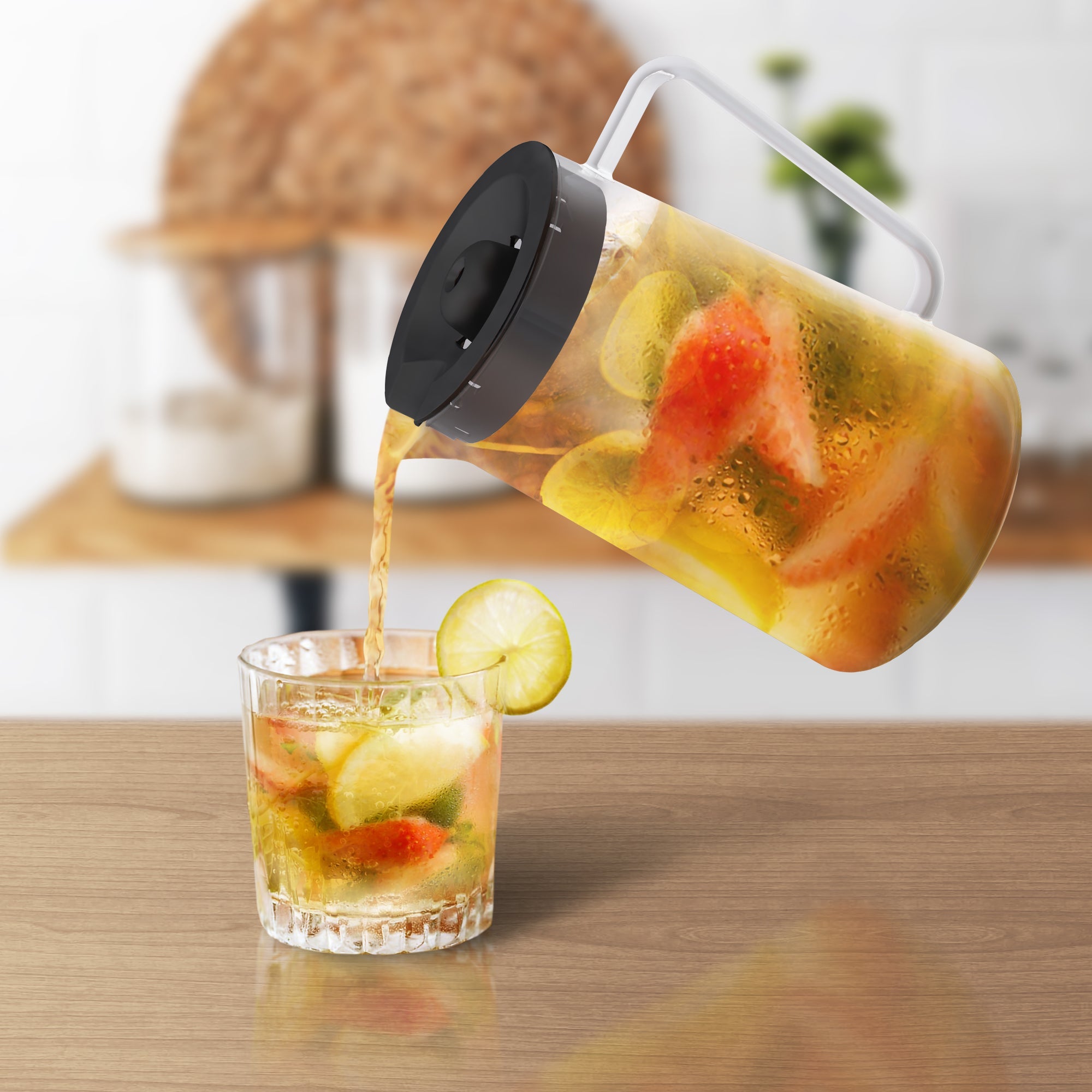 Iced Coffee Maker with 85oz Pitcher Strength Control Filter