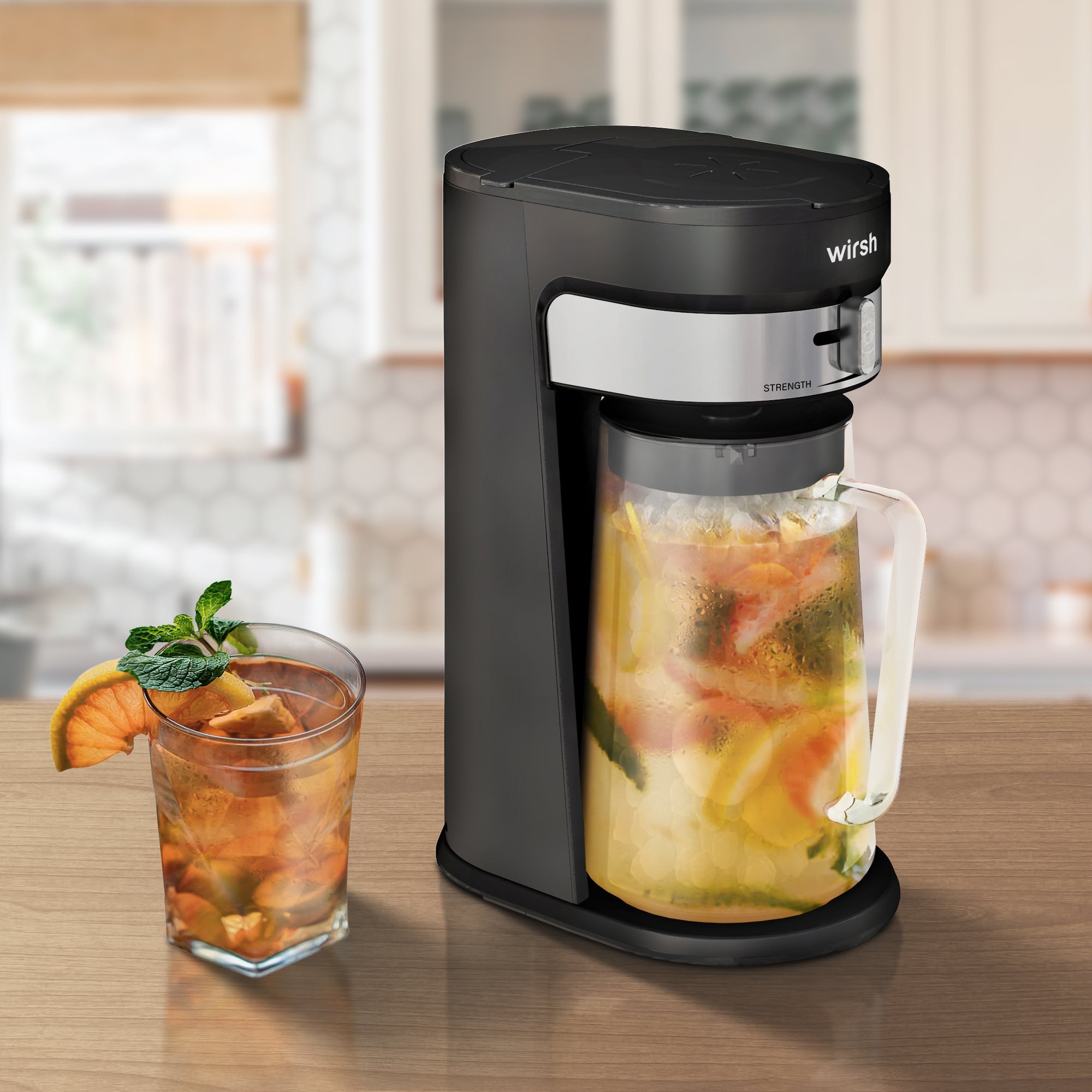 Iced Coffee Maker with 85oz Pitcher Strength Control Filter
