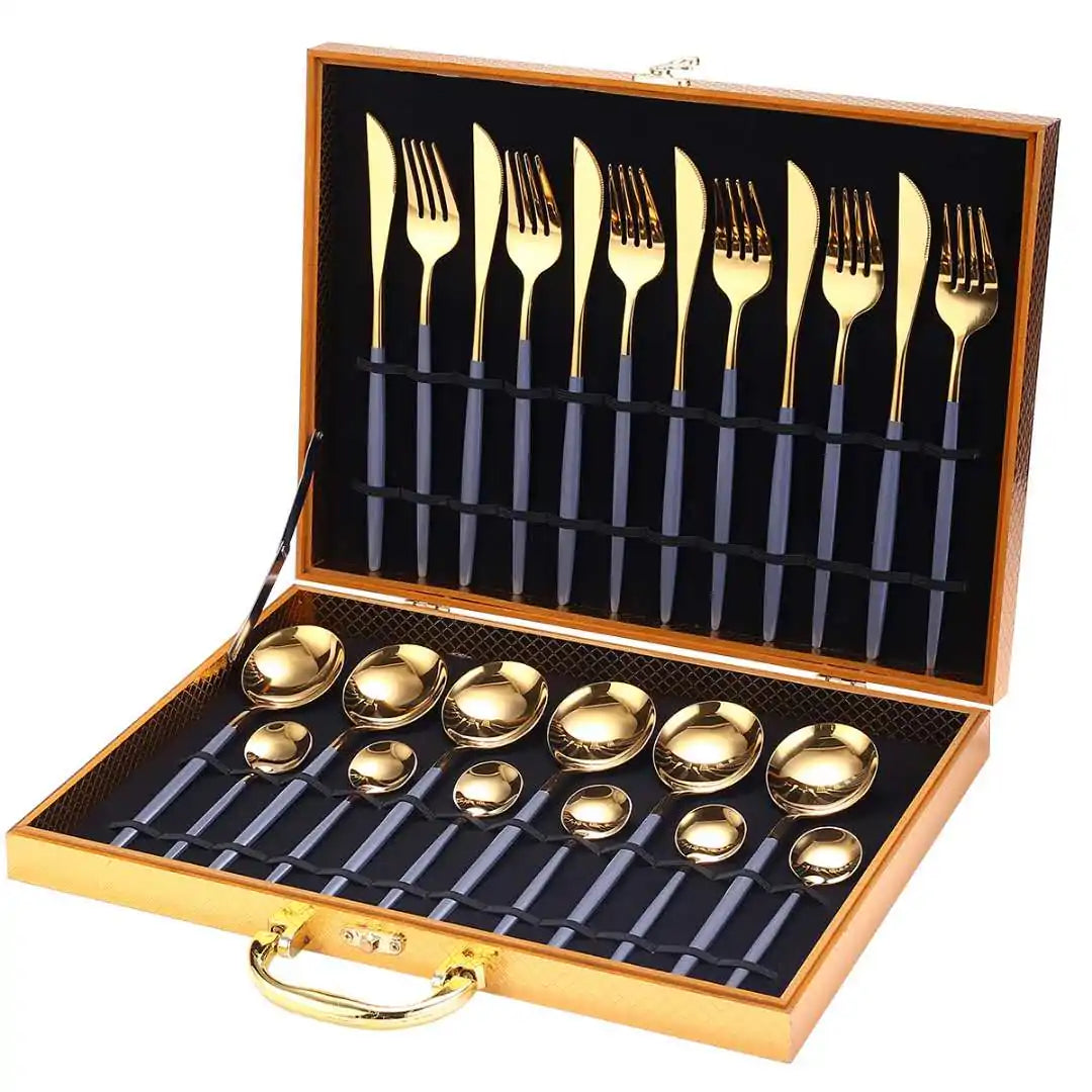 24 Pieces Luxury Cutlery Set And Box